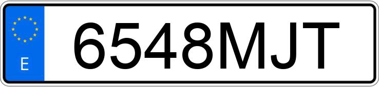 Numer rejestracyjny 6548MJT posiada AUDI A5 SPORTBACK