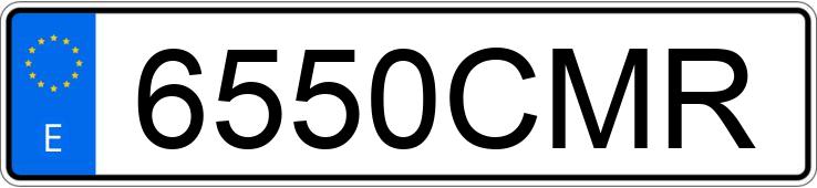 Numer rejestracyjny 6550CMR posiada MAZDA MAZDA6 Numer rejestracyjny 6550CMR posiada MAZDA MAZDA6