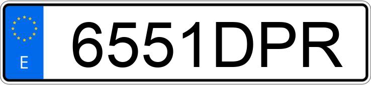 Numer rejestracyjny 6551DPR posiada RENAULT MEGANE