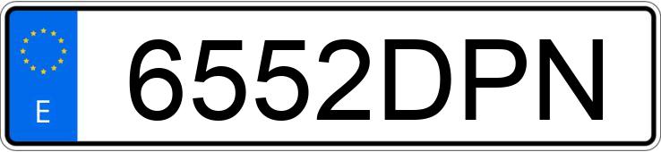 Numer rejestracyjny 6552DPN posiada MERCEDES CLK (208-209)