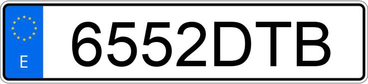 Numer rejestracyjny 6552DTB posiada FORD FUSION