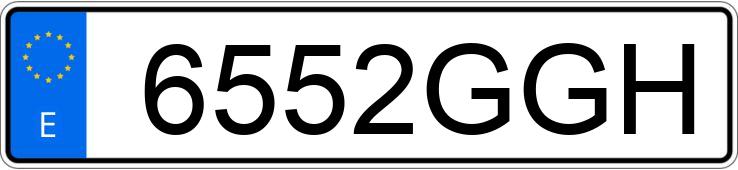Numer rejestracyjny 6552GGH posiada AUDI A4