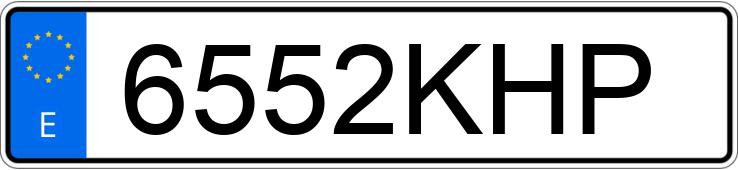 Numer rejestracyjny 6552KHP posiada AUDI TT