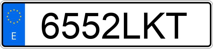 Numer rejestracyjny 6552LKT posiada NISSAN QASHQAI