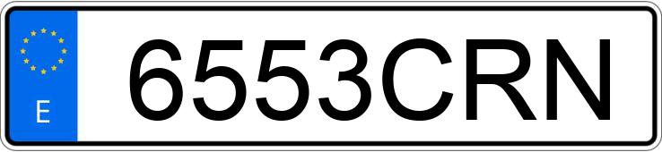 Numer rejestracyjny 6553CRN posiada FORD FOCUS