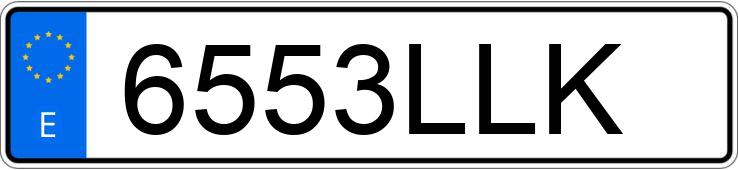 Numer rejestracyjny 6553LLK posiada PEUGEOT 308