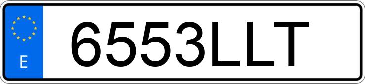 Numer rejestracyjny 6553LLT posiada KIA SPORTAGE