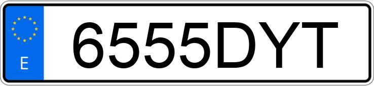 Numer rejestracyjny 6555DYT posiada CHRYSLER CROSSFIRE Numer rejestracyjny 6555DYT posiada CHRYSLER CROSSFIRE