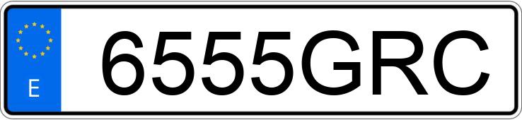 Numer rejestracyjny 6555GRC posiada RENAULT MEGANE COUPE