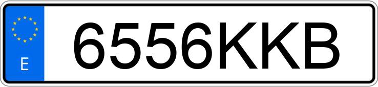 Numer rejestracyjny 6556KKB posiada VOLKSWAGEN GOLF