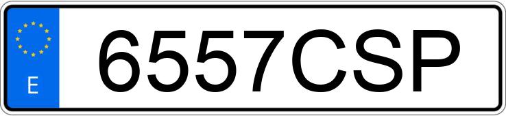 Numer rejestracyjny 6557CSP posiada RENAULT SCENIC