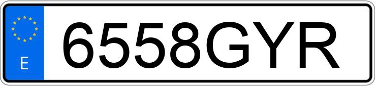 Numer rejestracyjny 6558GYR posiada SEAT IBIZA Numer rejestracyjny 6558GYR posiada SEAT IBIZA