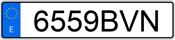 Numer rejestracyjny 6559BVN posiada SKODA OCTAVIA