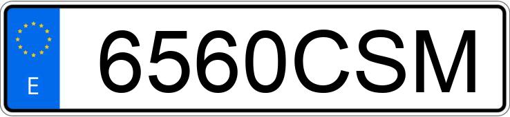 Numer rejestracyjny 6560CSM posiada VOLKSWAGEN POLO