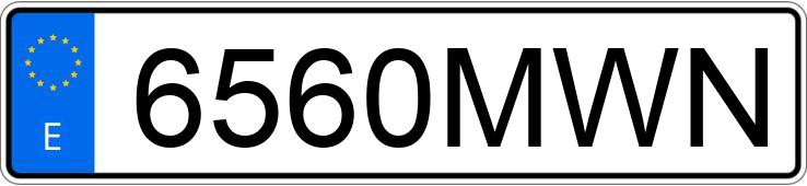 Numer rejestracyjny 6560MWN posiada AUDI Q3 SPORTBACK Numer rejestracyjny 6560MWN posiada AUDI Q3 SPORTBACK