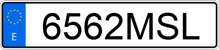 Numer rejestracyjny 6562MSL posiada KIA CEED