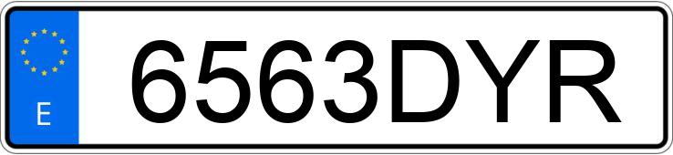 Numer rejestracyjny 6563DYR posiada BMW SERIE 5