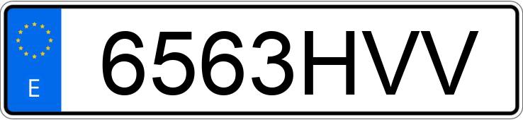 Numer rejestracyjny 6563HVV posiada NISSAN NOTE