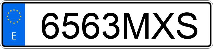 Numer rejestracyjny 6563MXS posiada MERCEDES C (204)