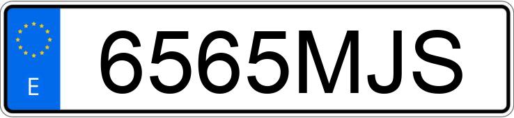 Numer rejestracyjny 6565MJS posiada MERCEDES C (206)