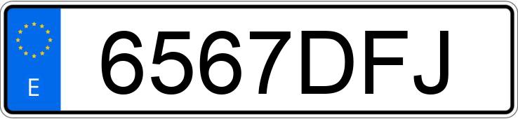Numer rejestracyjny 6567DFJ posiada AUDI A4