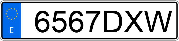Numer rejestracyjny 6567DXW posiada PEUGEOT 807