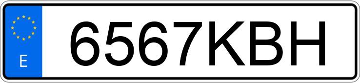 Numer rejestracyjny 6567KBH posiada FORD TRANSIT CONNECT