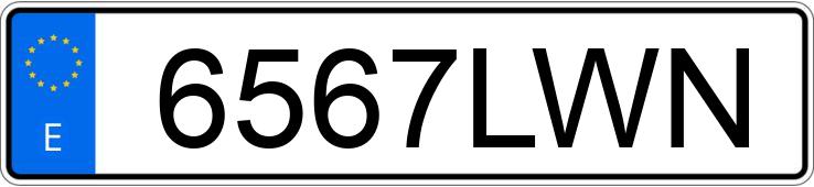 Numer rejestracyjny 6567LWN posiada SEAT IBIZA