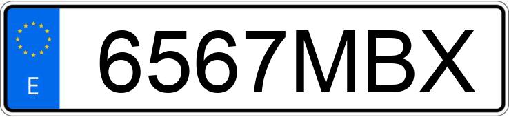 Registreringsnummeret 6567MBX har JAGUAR F PACE