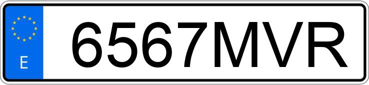 Numer rejestracyjny 6567MVR posiada VOLKSWAGEN ID.3