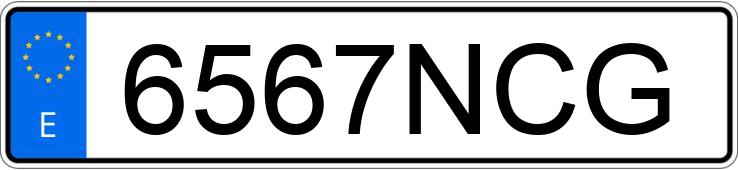 Numer rejestracyjny 6567NCG posiada DACIA SANDERO