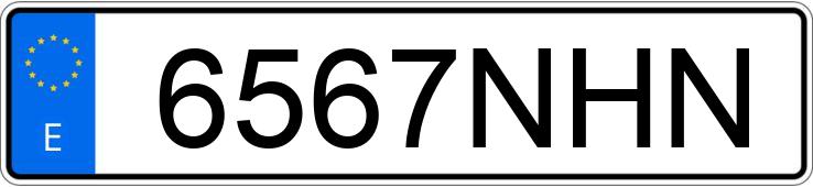 Numer rejestracyjny 6567NHN posiada AUDI A7 SPORTBACK