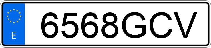 Numer rejestracyjny 6568GCV posiada MERCEDES C (204)