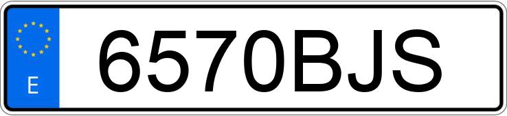 Il numero di registrazione 6570BJS ha RENAULT LAGUNA