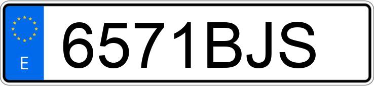 Numer rejestracyjny 6571BJS posiada BMW SERIE 3