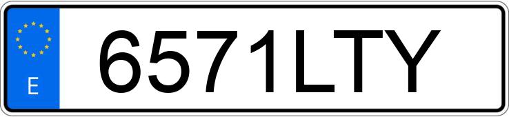 Numer rejestracyjny 6571LTY posiada MERCEDES CLS (218)