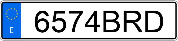 Numer rejestracyjny 6574BRD posiada SEAT IBIZA