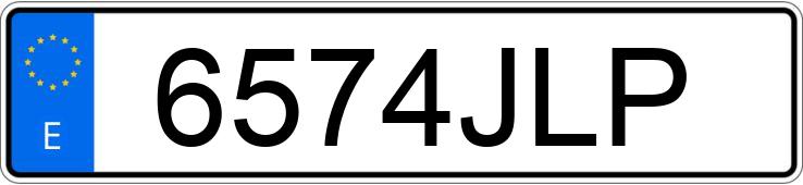 Numer rejestracyjny 6574JLP posiada TOYOTA YARIS