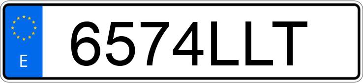 Numer rejestracyjny 6574LLT posiada OPEL CORSA