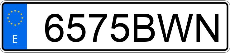 Numer rejestracyjny 6575BWN posiada TOYOTA COROLLA Numer rejestracyjny 6575BWN posiada TOYOTA COROLLA