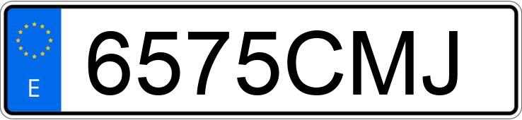 Numer rejestracyjny 6575CMJ posiada MITSUBISHI ECLIPSE