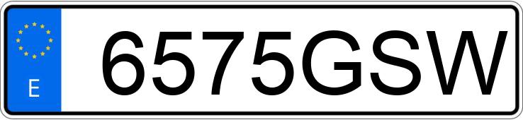 Numer rejestracyjny 6575GSW posiada TOYOTA PRIUS