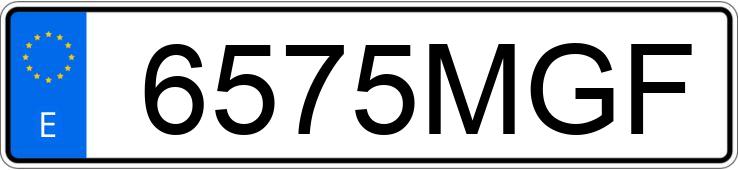 Numer rejestracyjny 6575MGF posiada BMW SERIE 4