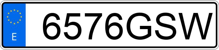 Numer rejestracyjny 6576GSW posiada CITROEN JUMPY