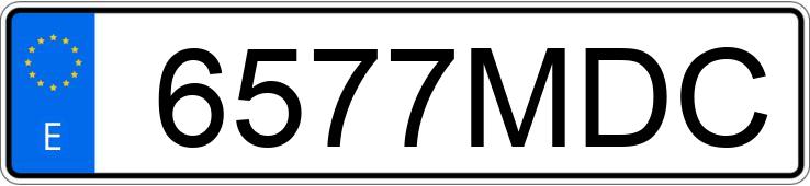 Numer rejestracyjny 6577MDC posiada HONDA FORZA