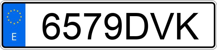 Numer rejestracyjny 6579DVK posiada RENAULT CLIO