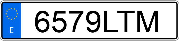 Numer rejestracyjny 6579LTM posiada VOLKSWAGEN GOLF