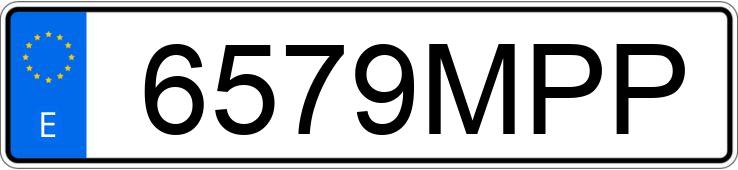 Numer rejestracyjny 6579MPP posiada AUDI A7 SPORTBACK