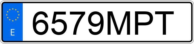 Numer rejestracyjny 6579MPT posiada PORSCHE 911