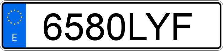 Numer rejestracyjny 6580LYF posiada TOYOTA C-HR Numer rejestracyjny 6580LYF posiada TOYOTA C-HR
